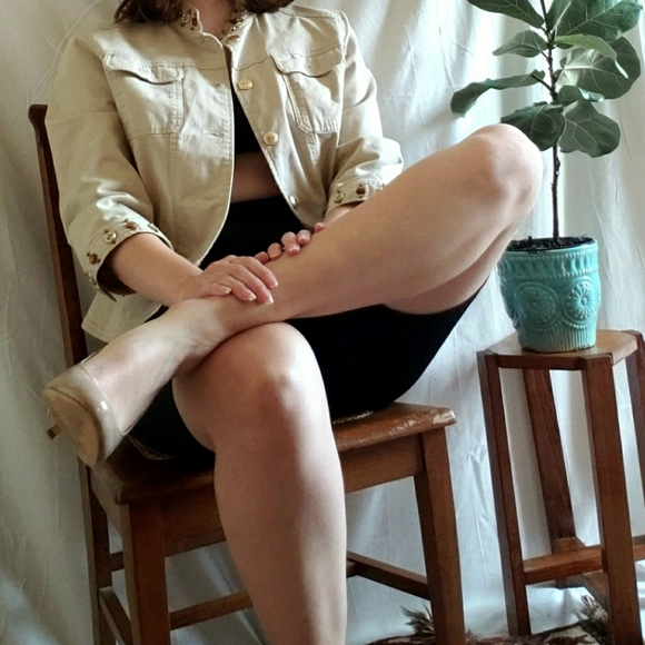 Utility Blazer with Beaded Accents - Picture 2 of 7